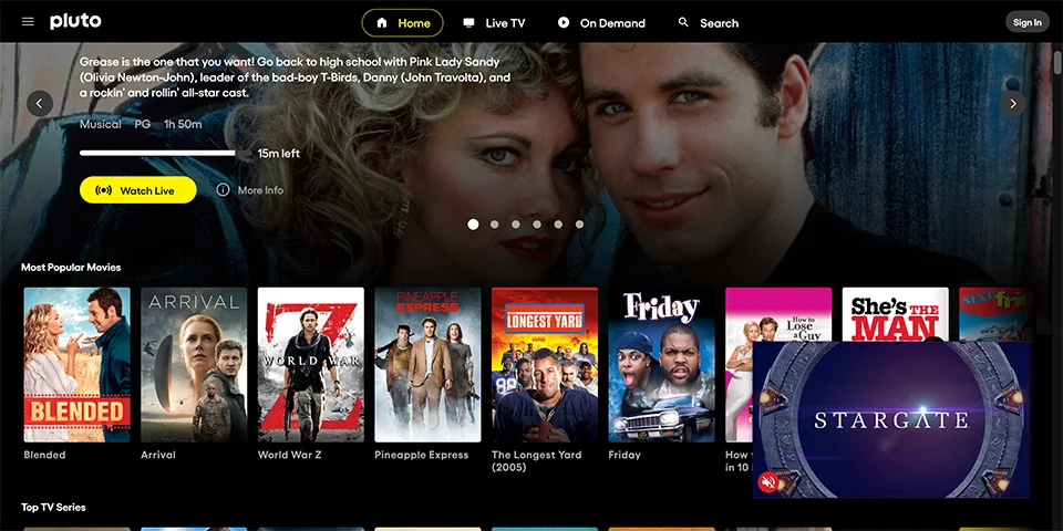 Pluto TV preview