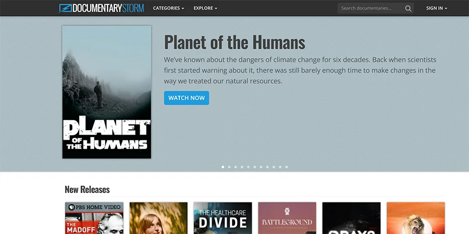 DocumentaryStorm preview